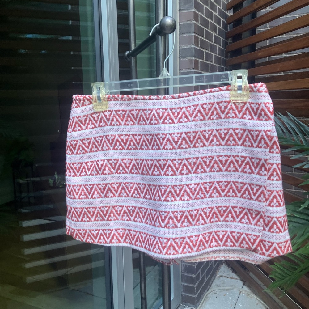 BCBG shorts with skirt cover on front